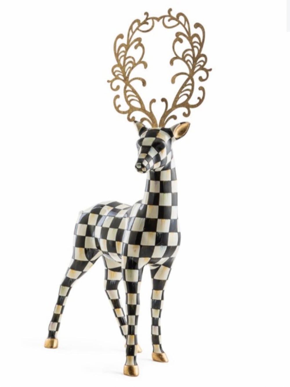Mackenzie-Childs Glam Up Standing
Deer.  New in Box.